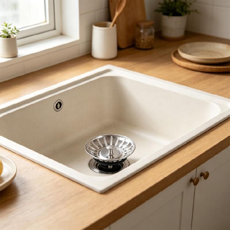 Stainless Steel Kitchen Sink Strainer Stopper Waste Plug Sink Filter Replacement Anti-Clogging Drain Basket Enduring