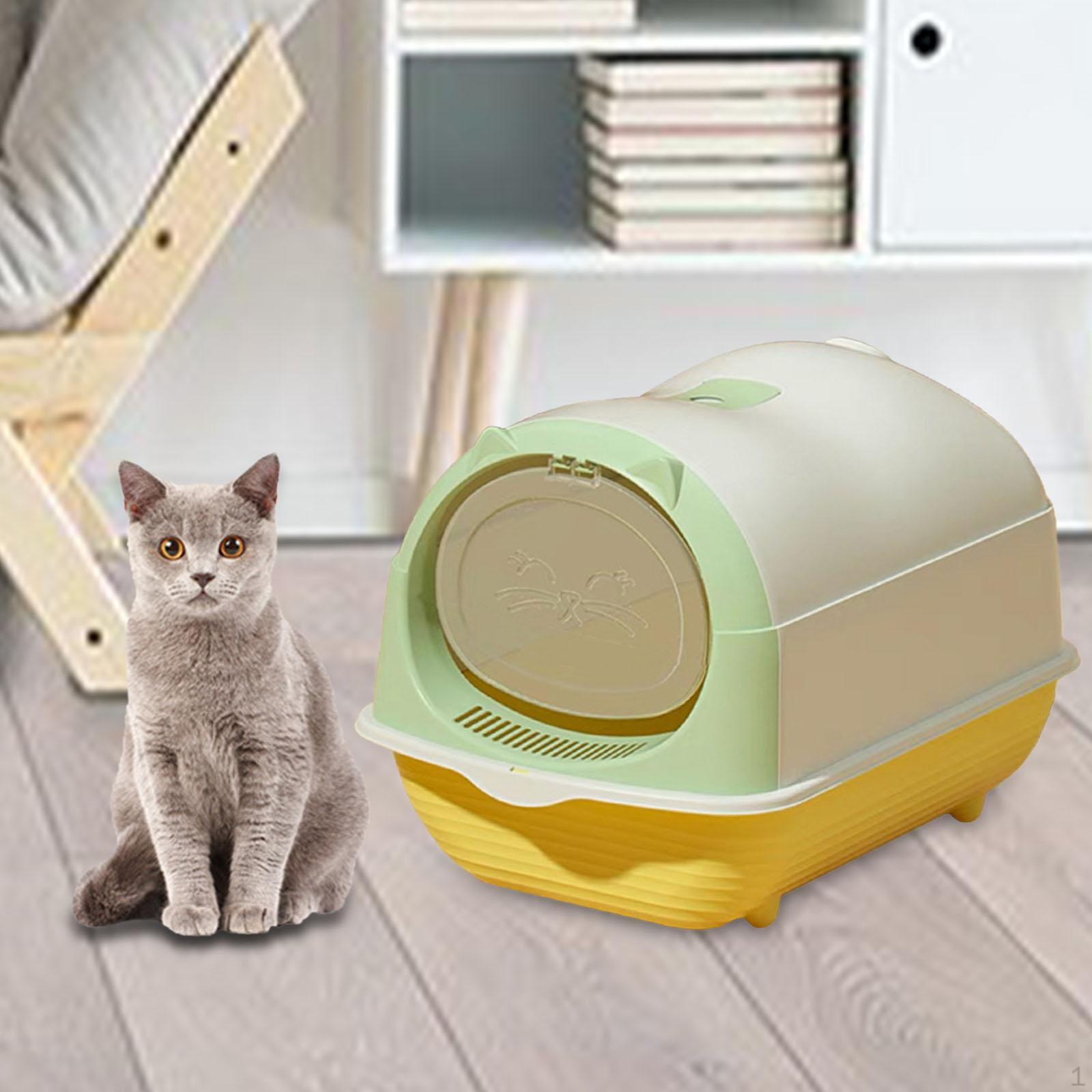 

Ящик для кошачьего туалета с капюшоном и крышкой, большая коробка, товары для домашних животных Light Green