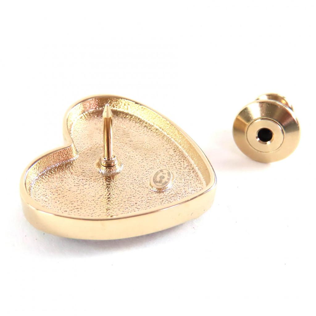 Excellent CHANEL Brooch Black gold Women B24S Used