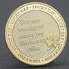 Vierblättrige Kleeblatt Gold und Silber Platinierte Gedenkmünze - Galvanisierte Reliefmedaille #4