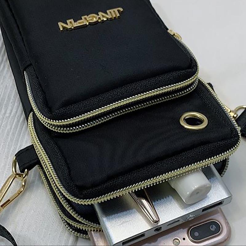 Casual Oxford Shoulder Bags For Women Waterproof Phone Purse Nylon Mini Crossbody Bag Pouch