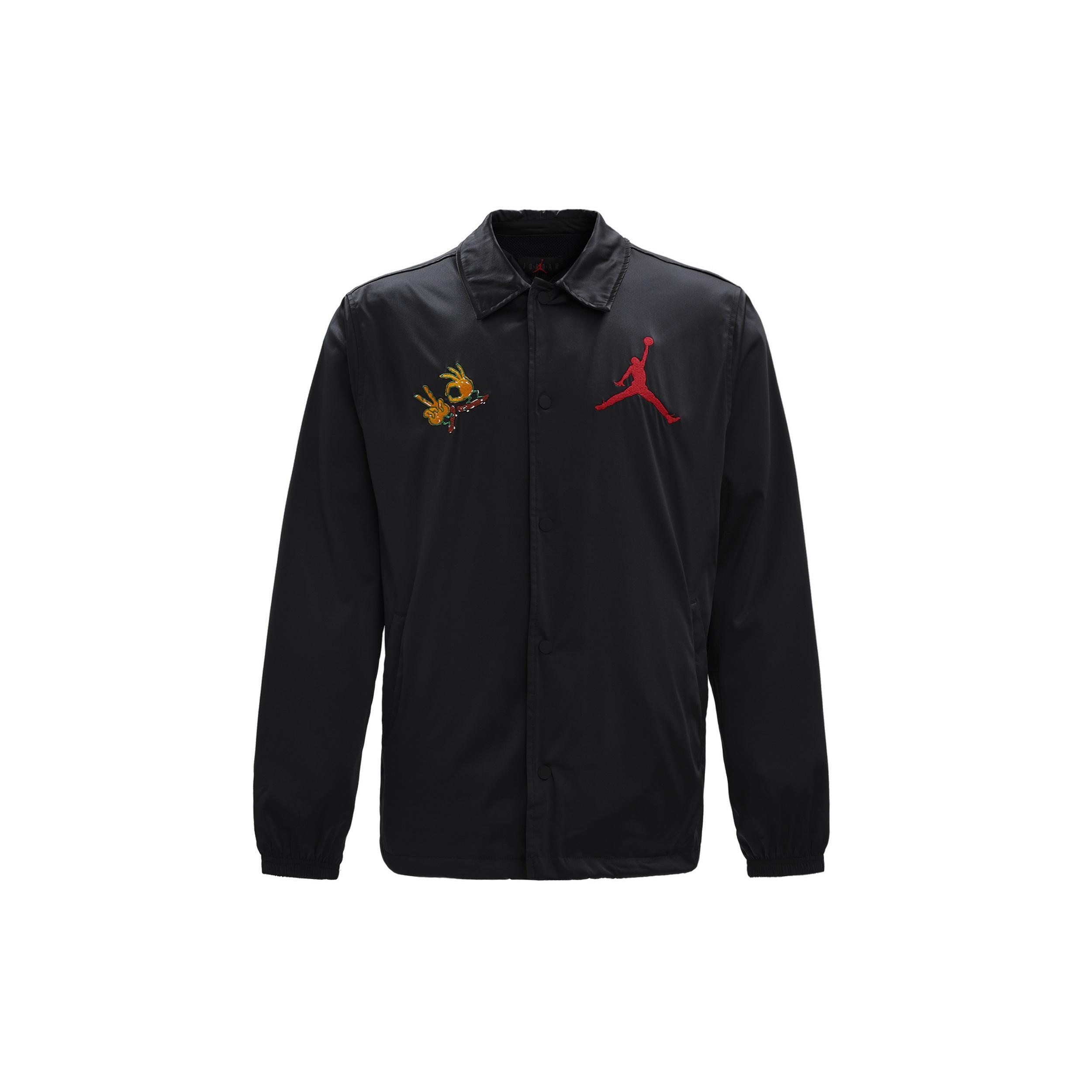 Air Jordan Fire Coach Jacket Black Men s FJ7709-010 S