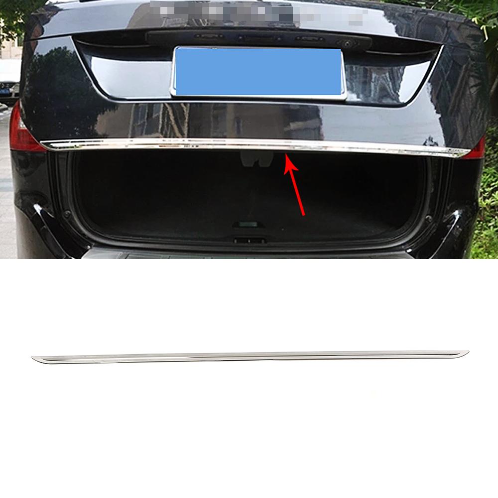 For Volvo XC60 2014 2015 2016 Chrome Rear Trunk Tail Gate Cover Trim Molding Tailgate Door Strip Garnish Stainless Steel Styling
