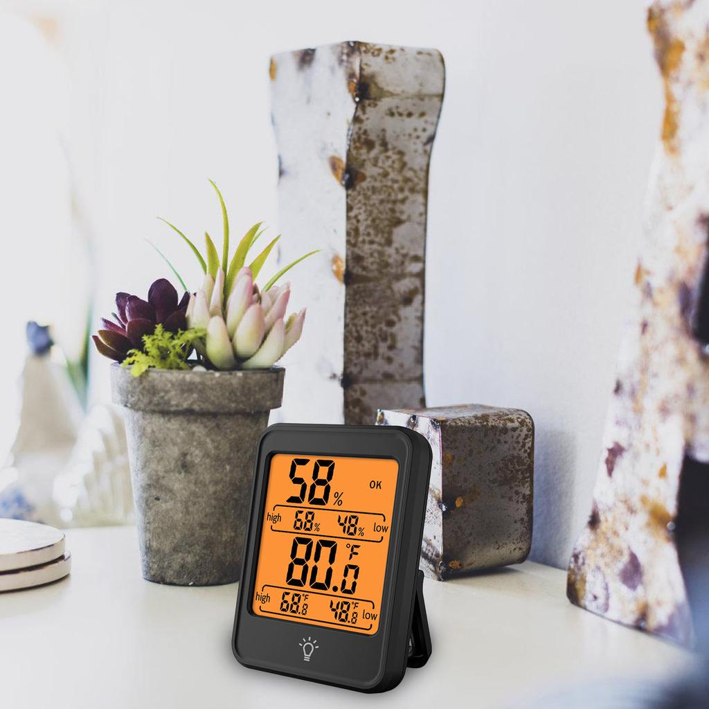 Temperatur-Feuchtigkeitsmessgerät Messgerät Wetterstationen Magnetische Digitale Thermometer Hygrometer mit LCD-Anzeige