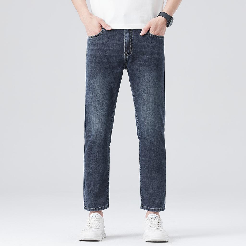 Men's Light Business Jeans Straight Loose Spring and Summer New Style