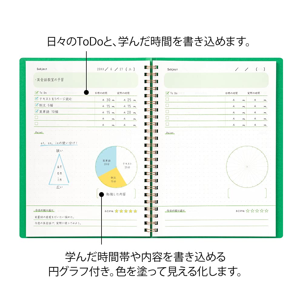 Záznamník Midori HF A5 Learning 26891006