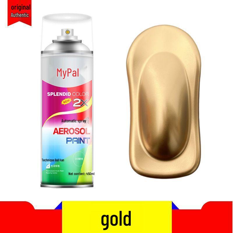 Chrome Self-Spray Stainless Steel & Rust-Proof Paint for Electroplated Metals, Galvanized Surfaces in Silver, Black, & White