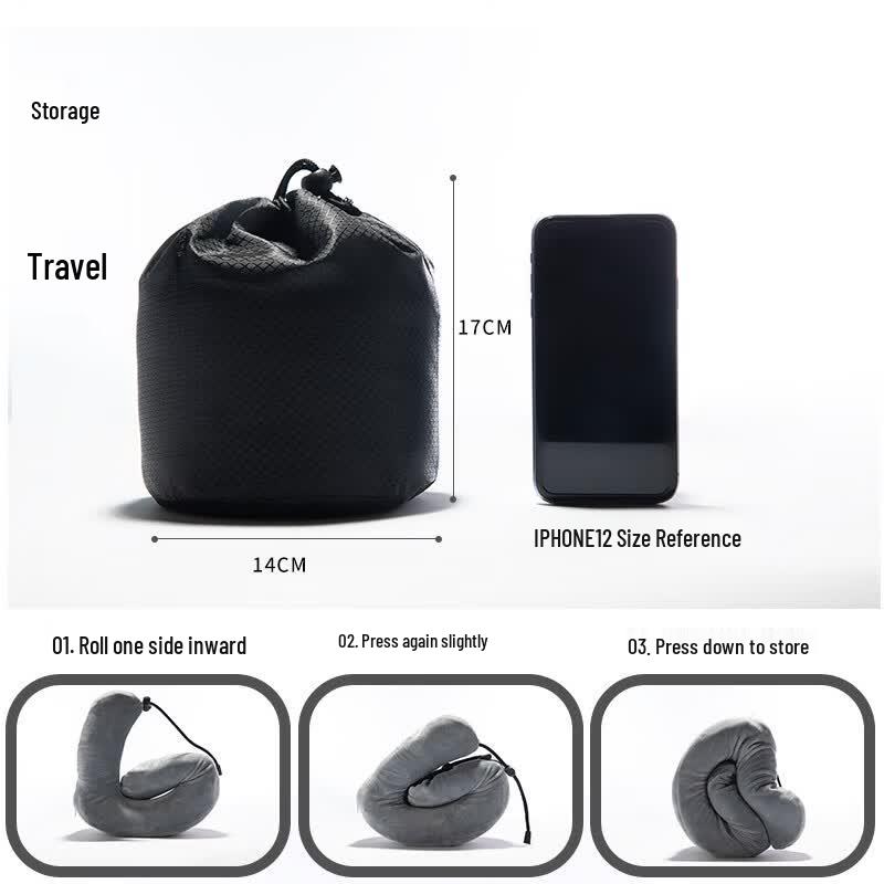 Hanlemeitu U-shaped Memory Foam Travel Pillow