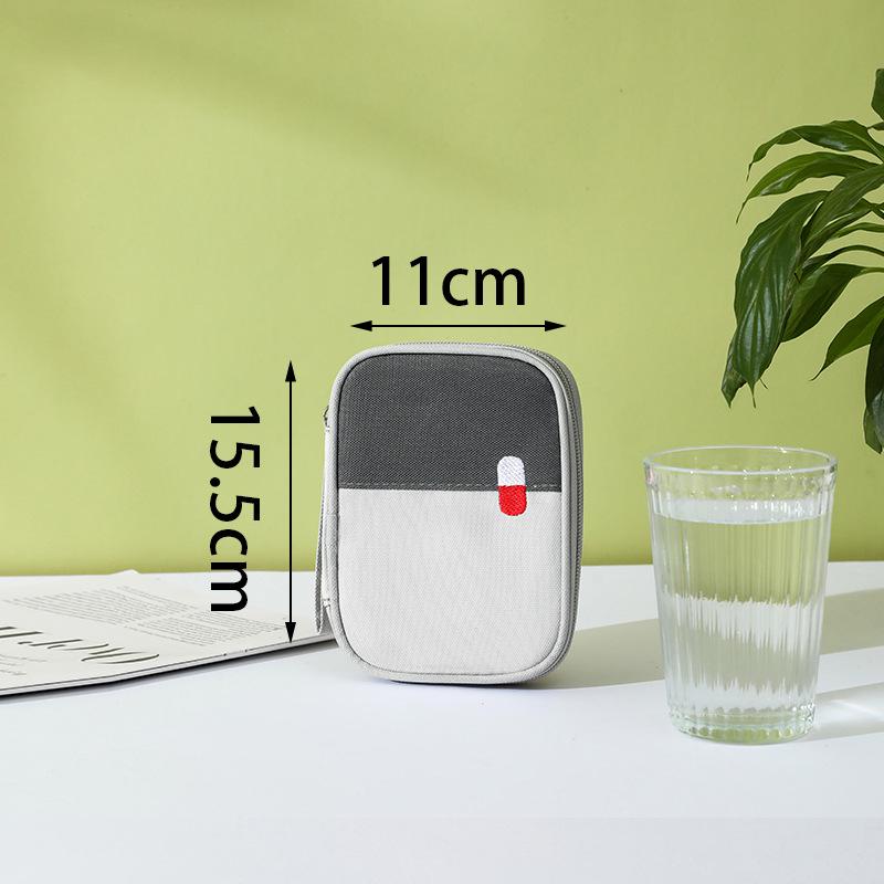 Compact Travel Medical Bag: Portable First Aid & Medicine Organizer with Logo