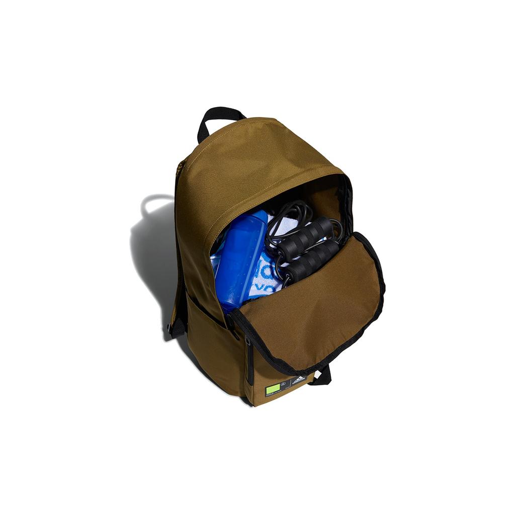 Adidas Cl 3D Pockets Sports Polyester Backpack Unisex Backpack Brown GN9876