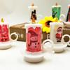 Random Style Christmas Small Night Lights LED Electronic Candles Snowman Lights Christmas Desktop Decorations