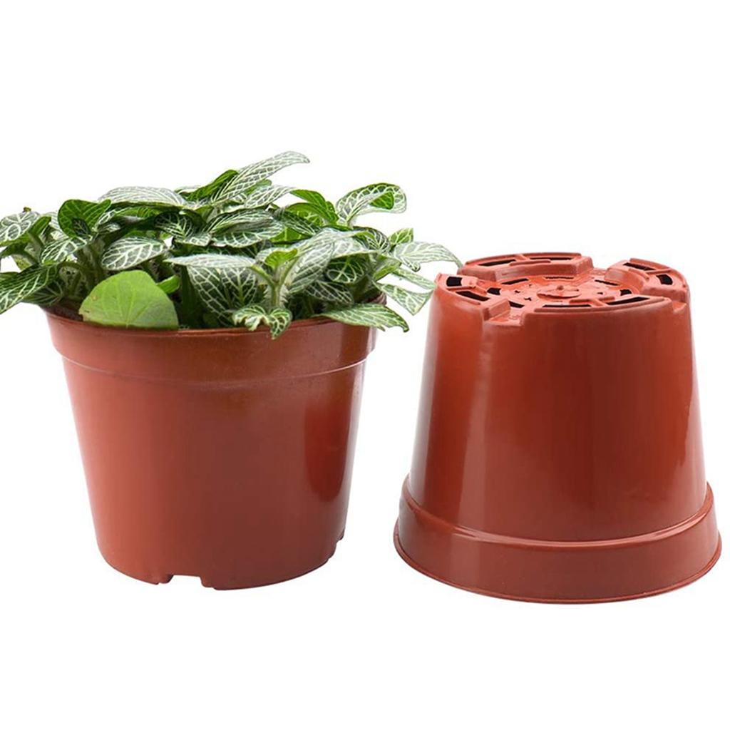 A84E-200Pcs 8.5CM Round Plastic Plant Pots Small Flower Pots For Plant Nursery Small Potted Plants