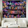 Forest Galaxy Tapestry For Bedroom Ceiling Starry Night Sky With Moon And Trees,Blue Aesthetic Wall Hanging,Milky Way Landscape