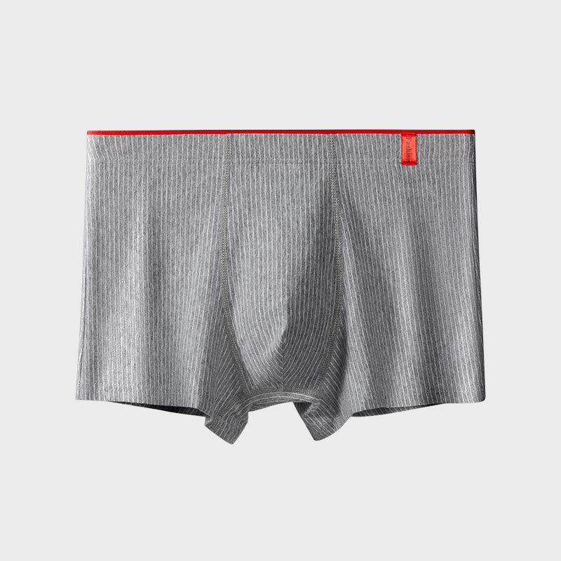 Striped Pure Cotton Underwear for Men Antibacterial and Breathable Oversized Men's Underwear