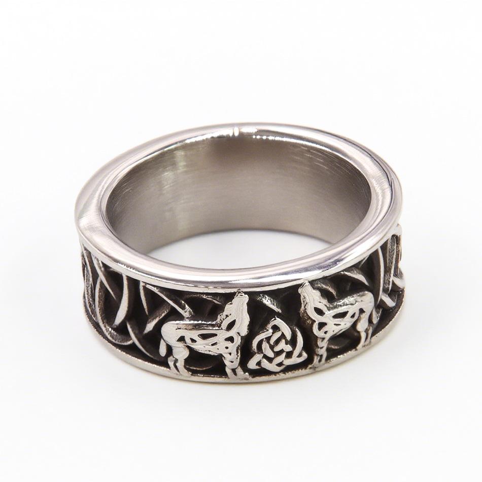 2026 Viking Wolf Ring Simple Ring Ring Personalized Trendy Male Viking Ring