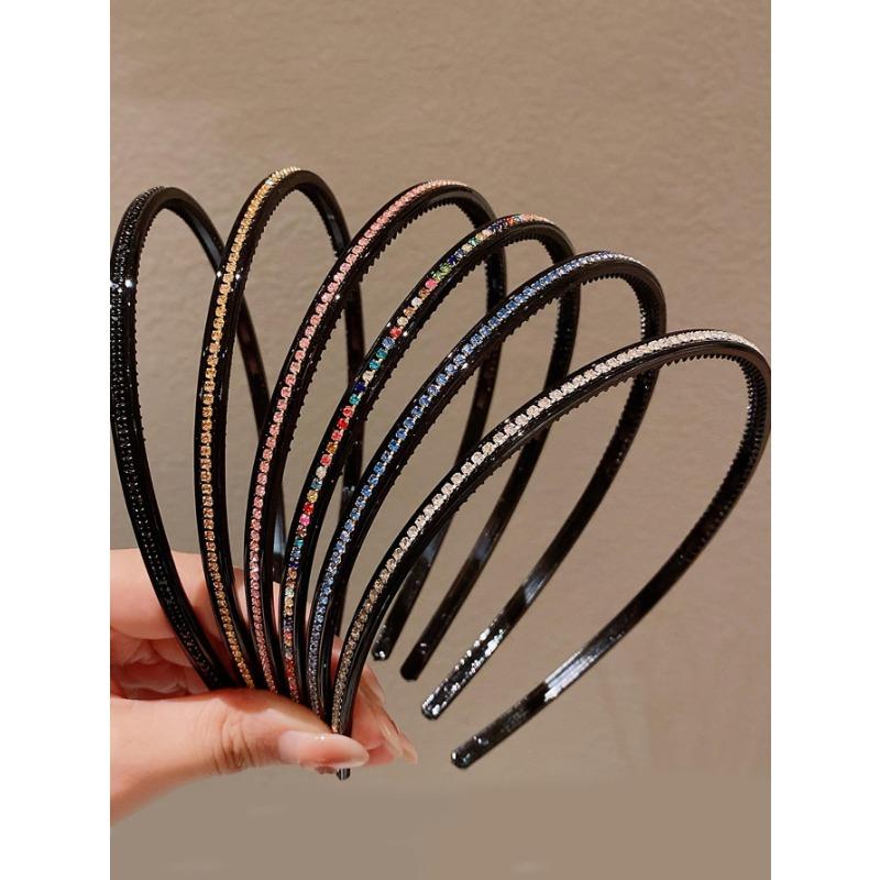6 Pcs Fashion Exquisite Full Diamond Hairbands Women Girls Party Hair Accessories