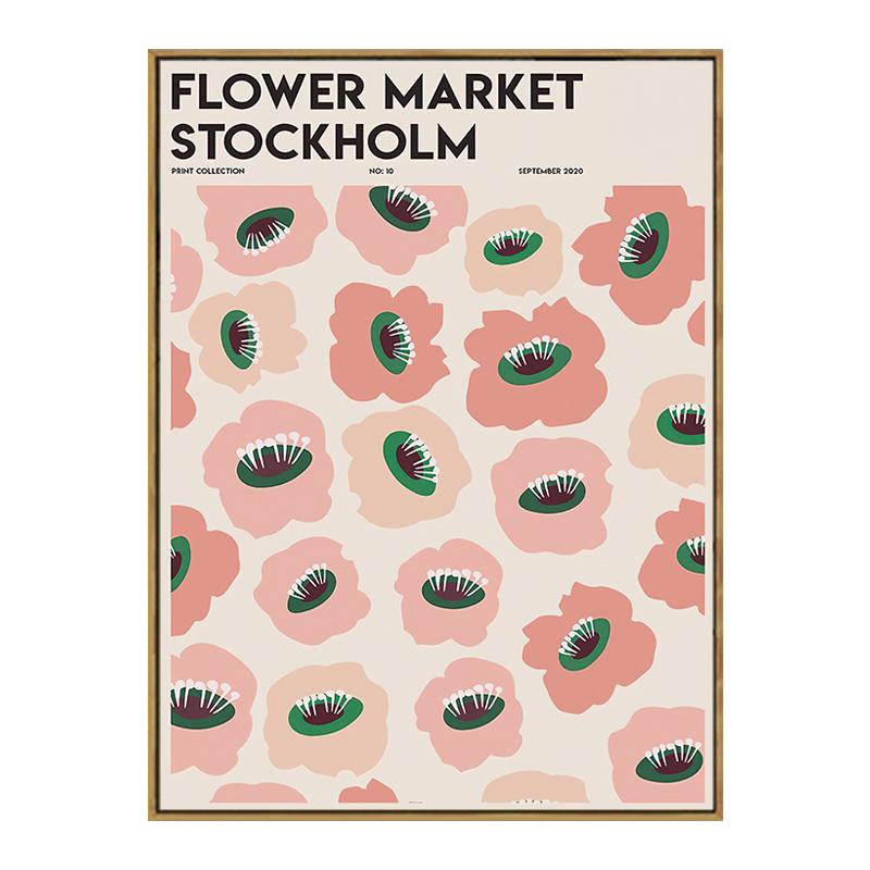 Винтажное искусство Матисса, абстрактный цветочный рынок, Валенсия, оранжевый постер, декоративные принты, настенная живопись, холст, скандинавский домашний декор для комнаты