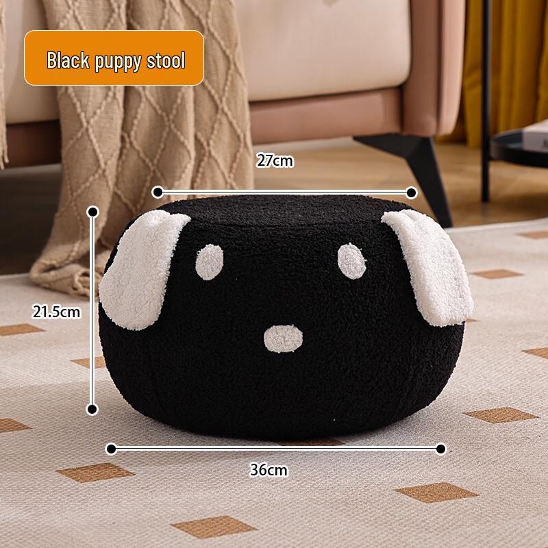 You Shu Sherpa Fleece Dice Ottoman