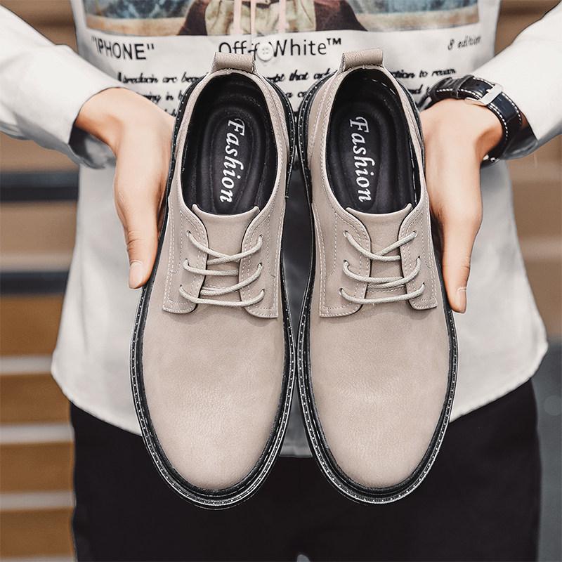Men's Casual Leather Shoes High Quality Retro Style Outdoor Leisure Street Office or Work Hot Selling Adult Luxury Shoes
