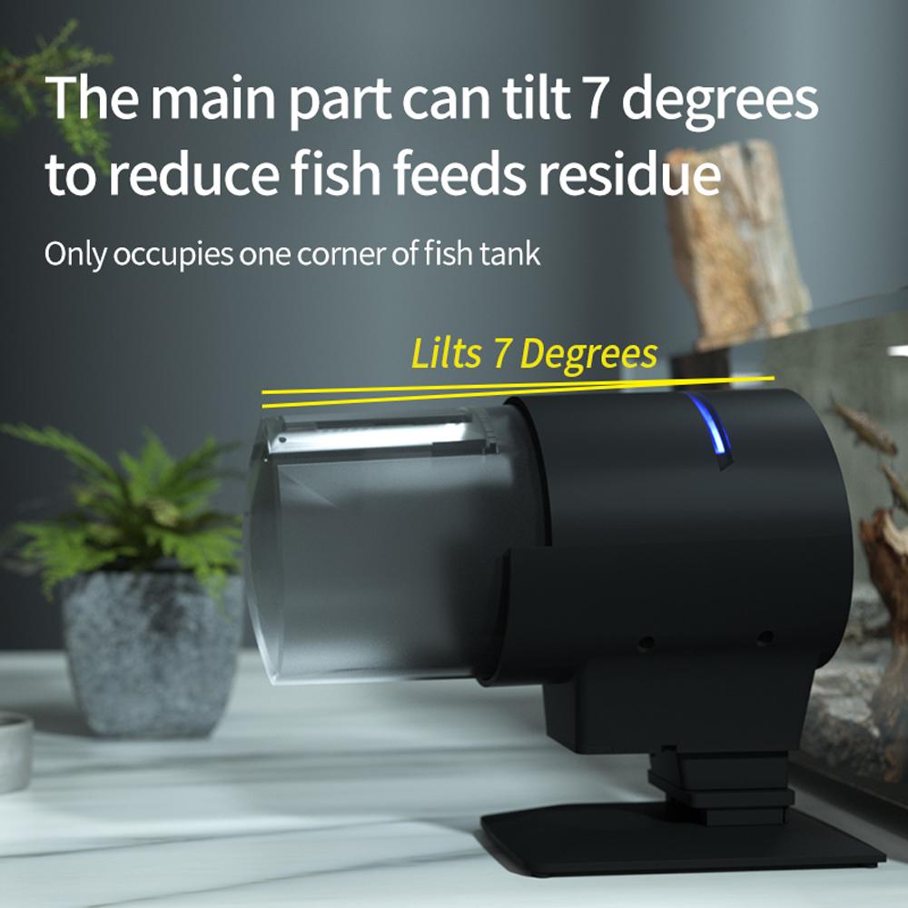 WiFi Intelligent Timing Automatic Feeder Aquarium Goldfish Feeder 210ML Large Capacity Fish Feeder Mobilephone APP