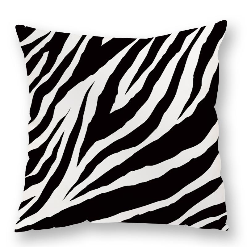 Fashionable Animal Spots Elements Cow Print Leopard Print Pillow Zebra Print Pillow Case Plush Sofa Car Waist
