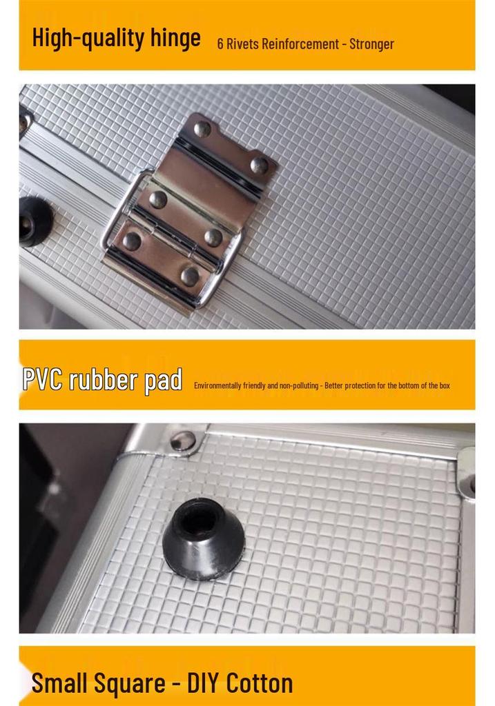 Aluminum Alloy Multi-Functional Handheld Storage Case for Microphone and Tools