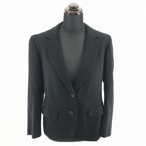 

Винтажный пиджак Burberrys 80-90-х годов из кашемировой смеси, приталенный, на одной пуговице, черный, женский L