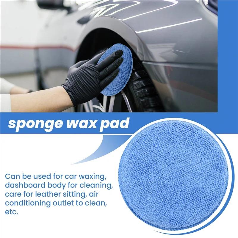 10 Pièces-1 Pièce Éponge de Polissage pour Cire de Voiture Pour Entretien Détaillé de Voiture Tampon de Polissage Fibre Superfine Dépoussiérage Entretien Éponge en Mousse Nettoyage
