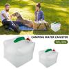 10L/20L Camping Water Canisters with Tap Foldable Drinking Water Tank PVC Water Storage Bag Water Bucket for Outdoor Camping BBQ