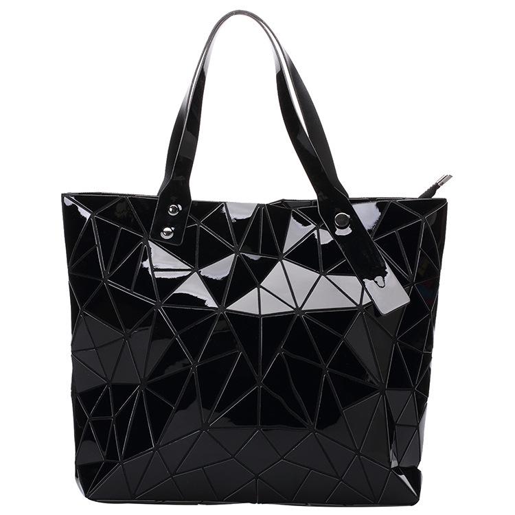 Neue Rhombus Damen Schultertasche Große Kapazität Handtasche Geometrische Vielfalt Lässige Handtasche