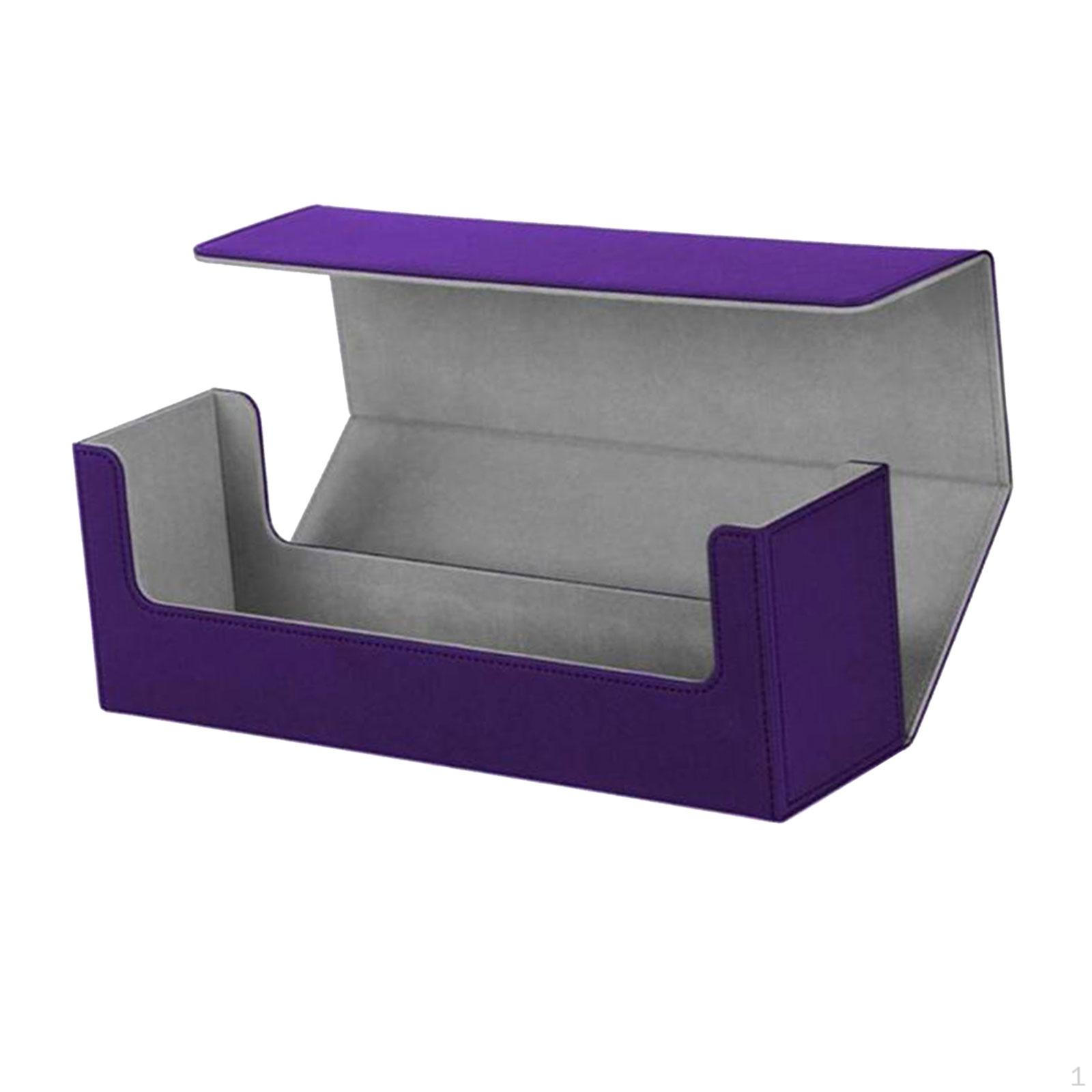 Чехол для колоды бейсбольных карточек коробка для торговли организация хранения вмещающая более 400 карточек фиолетовый 2798₽