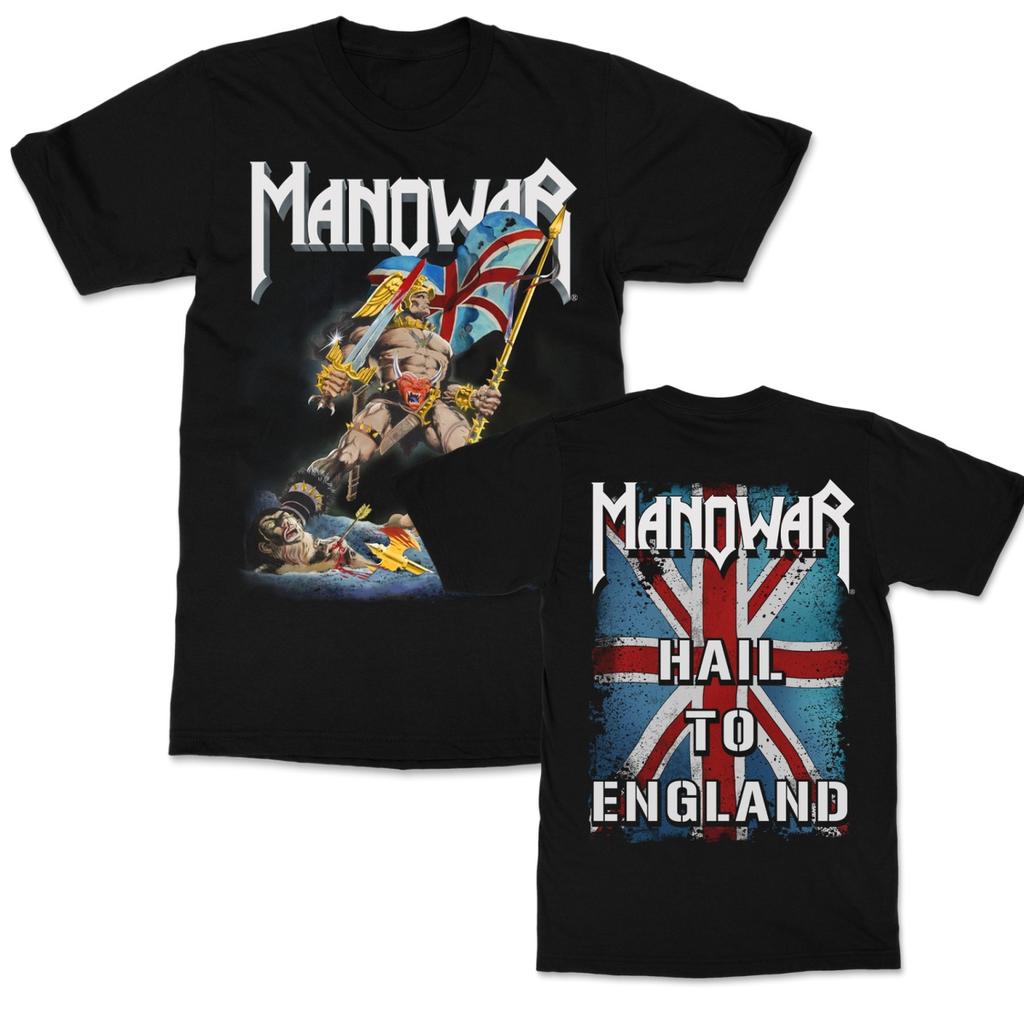 2026 Hot Sale Retro Manowar Graphic Cotton T-shirt Unisex Summer Short Sleeve Fashion Brand Tee Men Women Luxury Casual Vintage Tees Loose Top