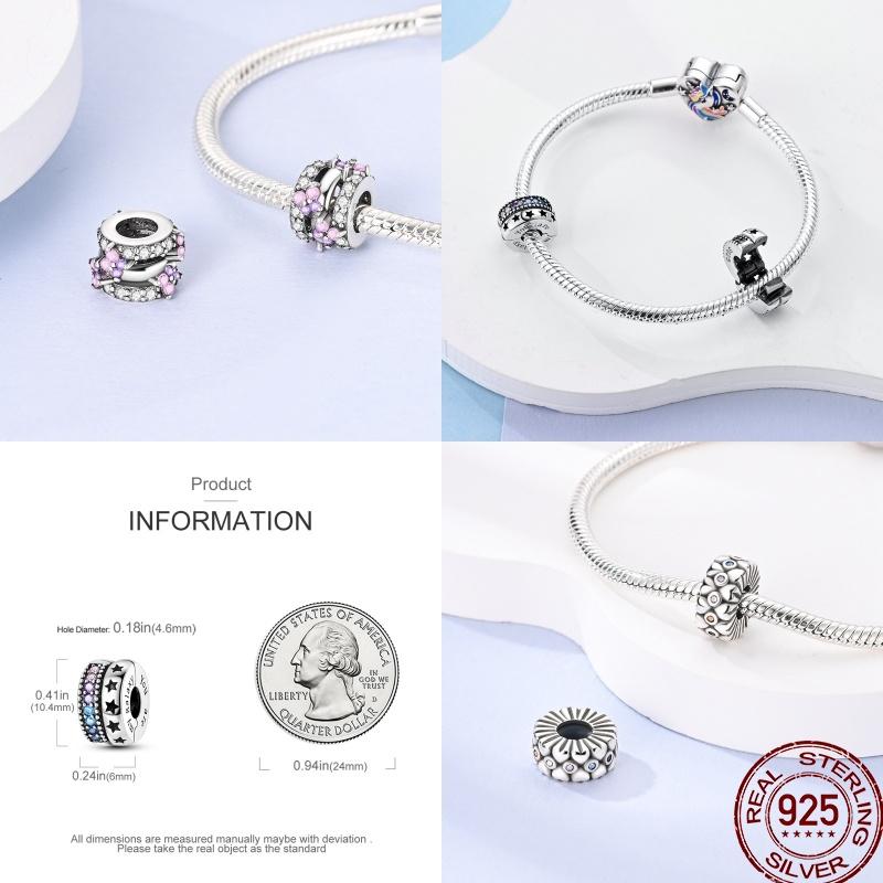 copper Dragonfly Rubber Stopper Safety Chain Charm Bead Charms Compatible With Pandora Bracelets Securing Clip Do It Yourself Jewellery Ideal For Wome