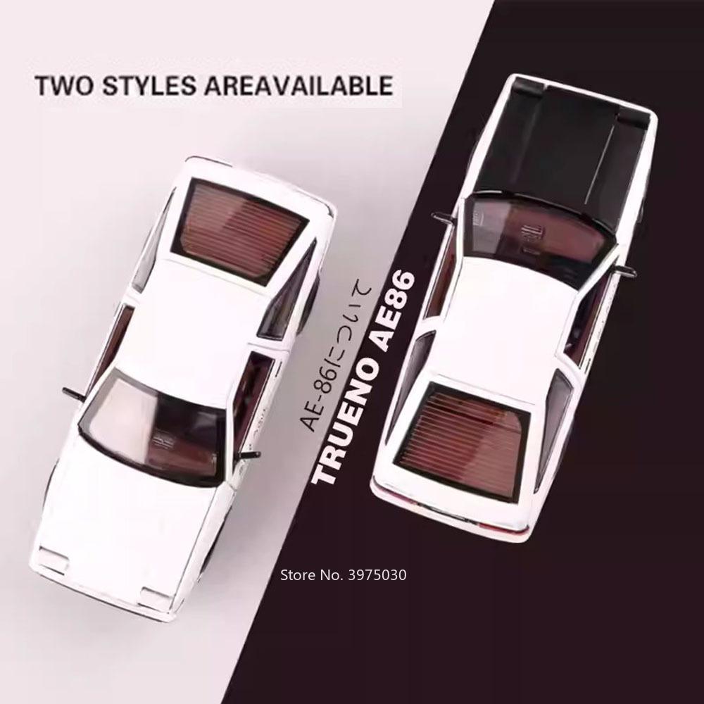 1:20 Toyota Ae86 Models Cars Alloy Toys Wheel Steering Vehicles With Light Music Pull Back Miniature Car For Child Adult Gifts