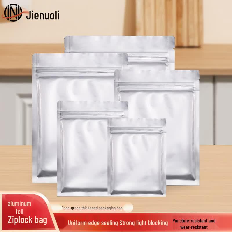 JNL Flat Bottom Aluminum Foil Self-Sealing Food Packaging Bags