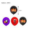 Halloween Party Decoration Set with Pumpkin and Ghost Balloons, Banners, Honeycomb Balls, and Tablecloth