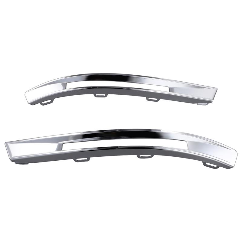 A16P-Left&Right Front Bumper Fog Light Trim Frame Cap Running Light Cover For Benz C-Class W204 C63 AMG 2048853174 2048853274