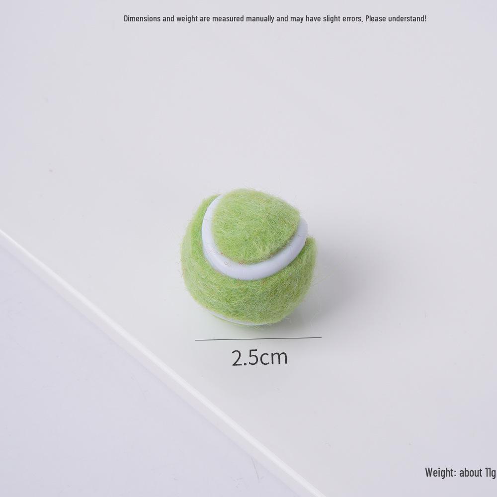 2cm Mini Tennis Ball Toy Keyring Backpack Pendant & Earrings Souvenir