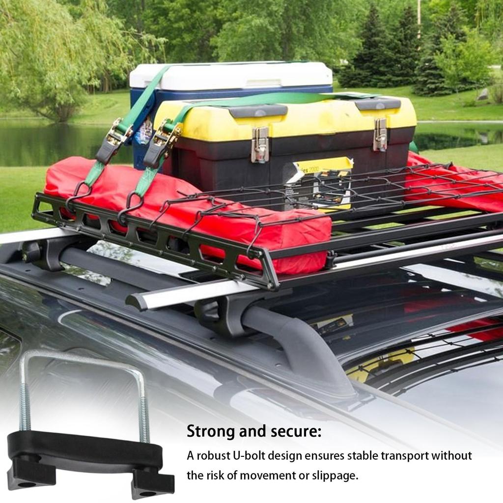 Car Cargo Rack Roof Rack Cargo Carrier Clip Heavy-Duty Automotive Mounting Clips for Construction Material Equipment Transport