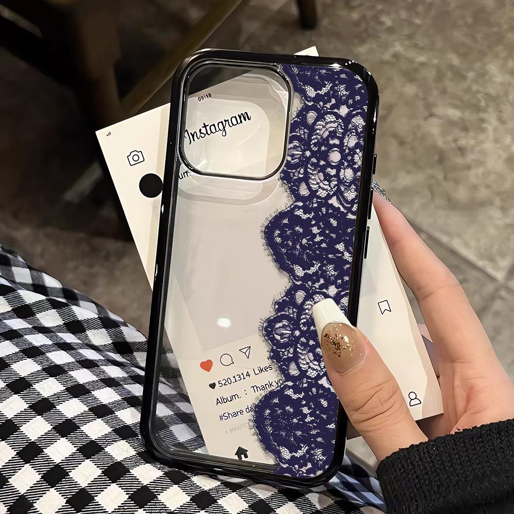 Lace Deer Phone Case For IPhone 17 Air 16 15 13 12 11 14 Pro Max 16 15 14 Plus 17 16 15 14 Plus Case Cover Funda Bumber Coque