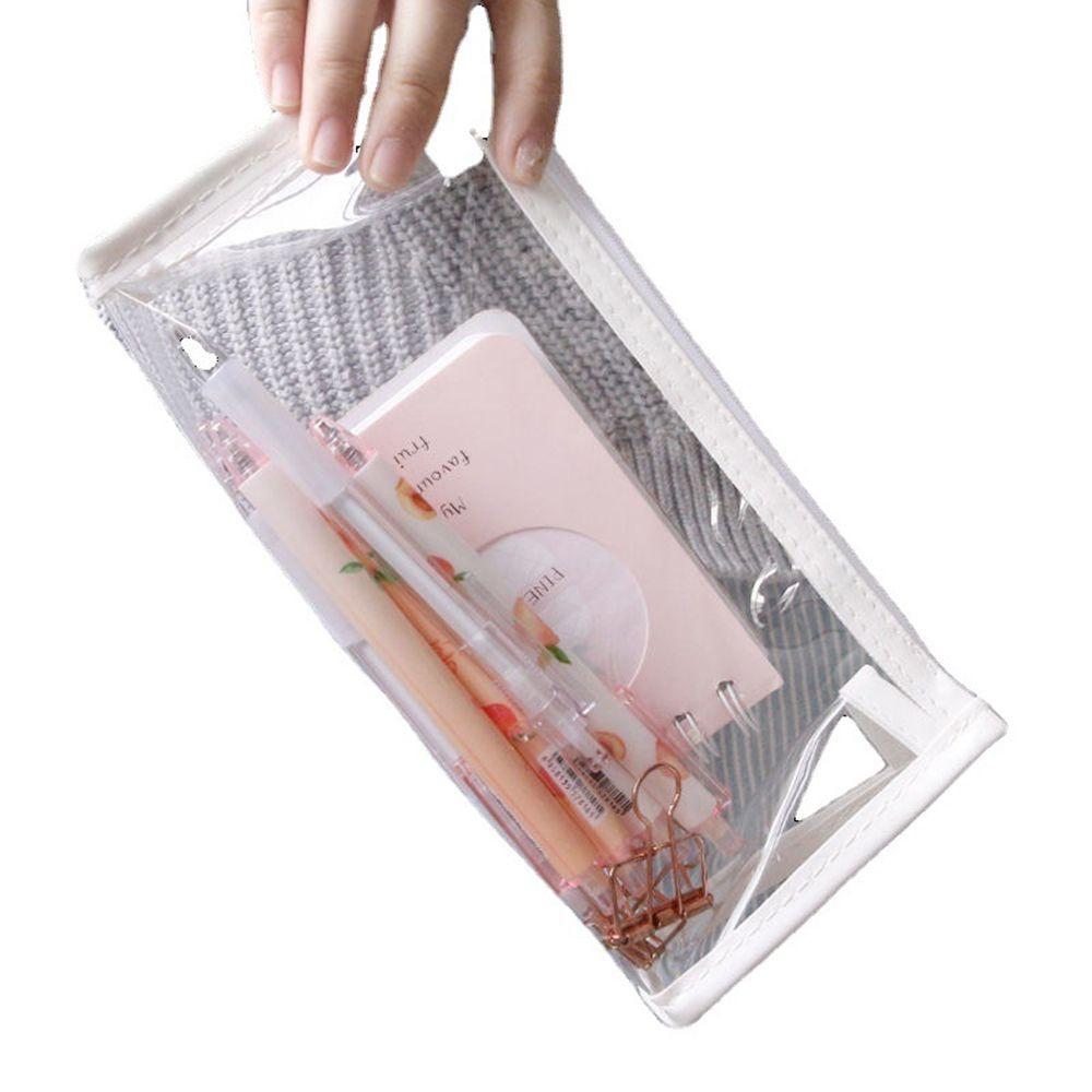 Organizer School Office Supply Pencil Case Storage Bag Transparent Pencil Bag Zipper Pen Pouch