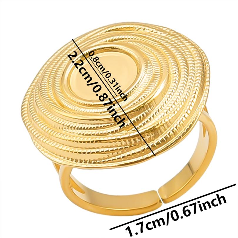 1/5Ppcs/Lot Real Gold Plated Stainless Steel Rings For Women Men Accessories Open Adjsutable Chunky Butterfly Heart Ring Anillos