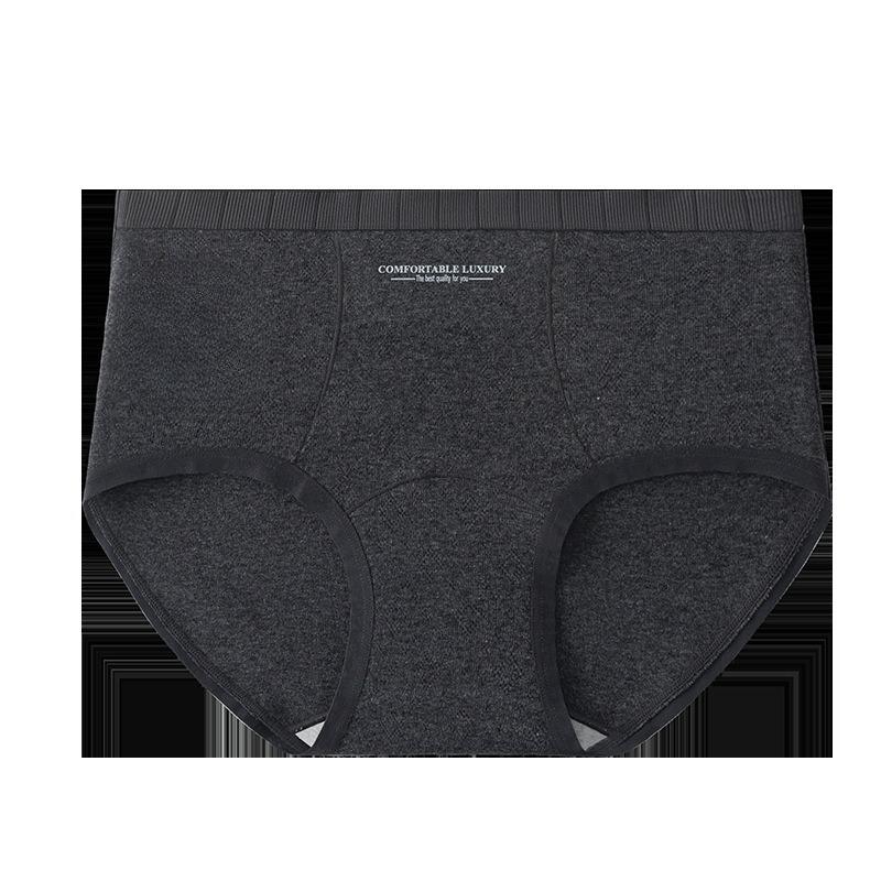 Ladies Spring and Autumn Pure Cotton Abdominal 10A Bacteriostatic Extended Crotch High Waist Briefs