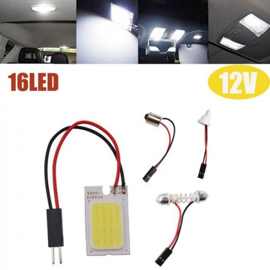 6000K White COB LED Light Panel for Dome / Car Interior Ceiling 16/24/36/48LED