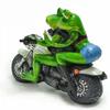 Motorcyclist Frog Figurine Frog Couple Statue Home Riding Motorcycle Decoration Frog Sculpture