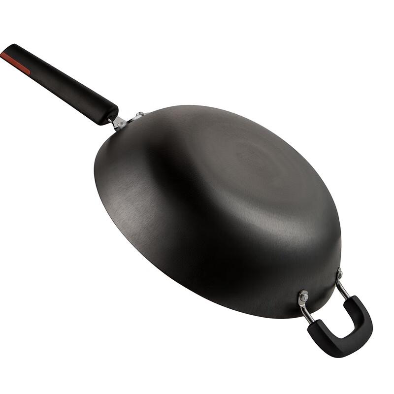 COOKER KING 32cm Hand-Cast Cast Iron Wok
