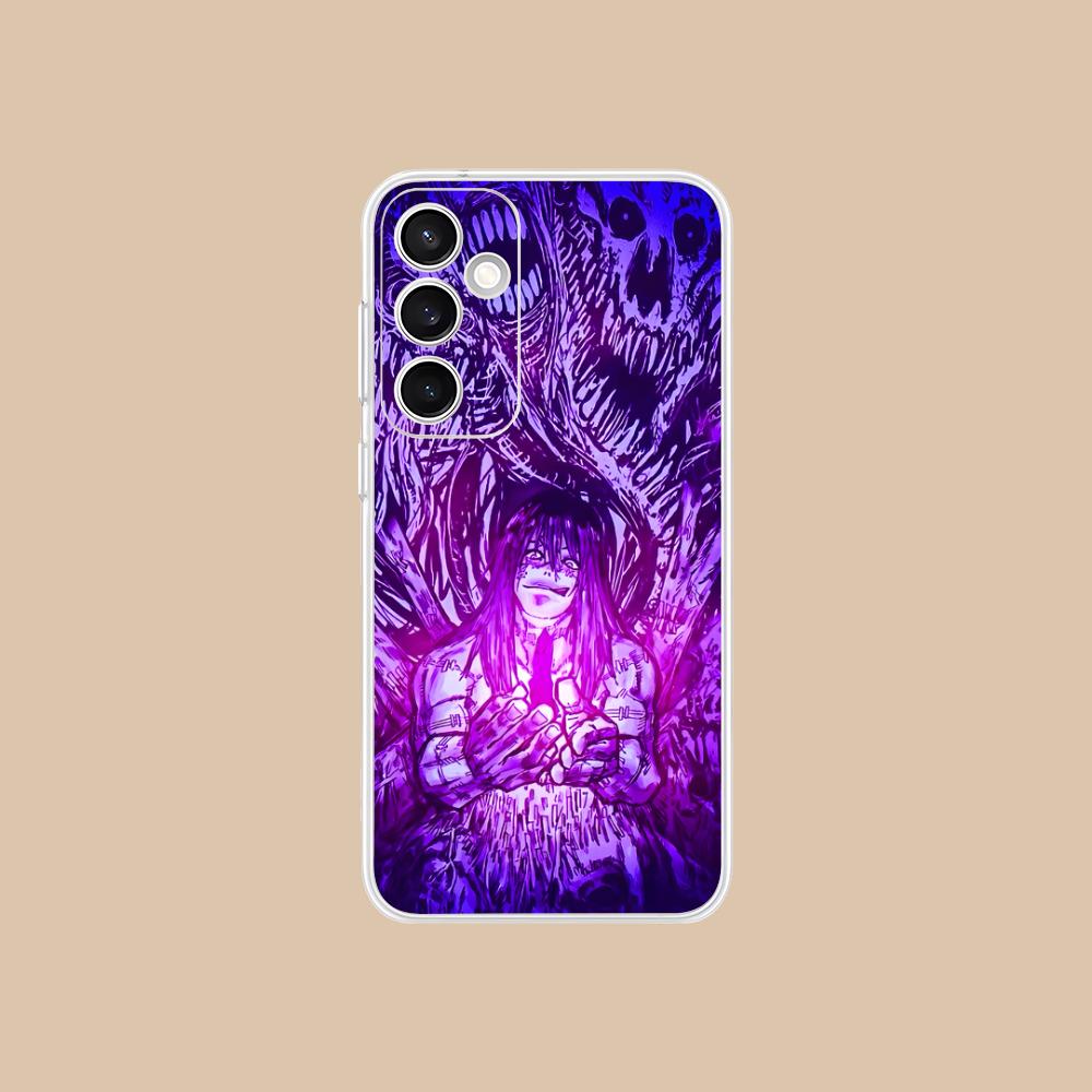 JJK Mahito Phone Case for Samsung Galaxy S25 S24 S23 S22 S21Plus FE Ultra Soft TPU Clear Shockproof Cover