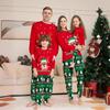 New Christmas Family Matching Outfits Cartoon Printed Santa Christmas Pyjamas Set Soft Deer Top+Pants Dad Mom