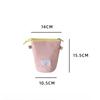 Korean Girl Round Dot Stationery Bag Pencil Case Desktop Pen Holder Zipper Coin Purse Coin Pouch Kids Cute Purse Makeup Bag