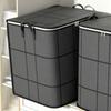 Borsa Contenitore Pieghevole per Armadio, Scatola Contenitore di Grande Capacità, Organizer Domestico con Doppia Cerniera e Maniglia, per Vestiti, Biancheria da Letto, Traslochi, Viaggi, Contenitore Sottoletto